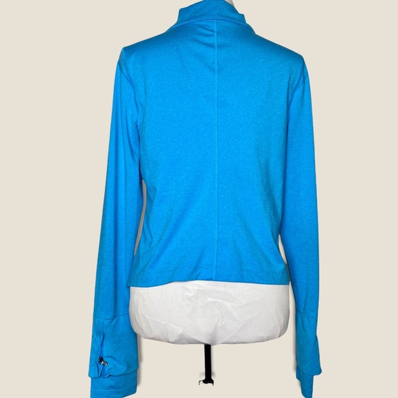 Under Armour blue all season gear zip up athletic jacket with thumb holes - Picture 2 of 9